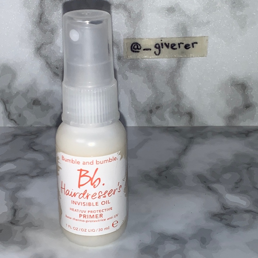 BB Hairdresser’s Invisible Oil Heat / UV Primer 1oz
